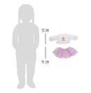 Poppenkleding Rok en Shirt met lange mouwen