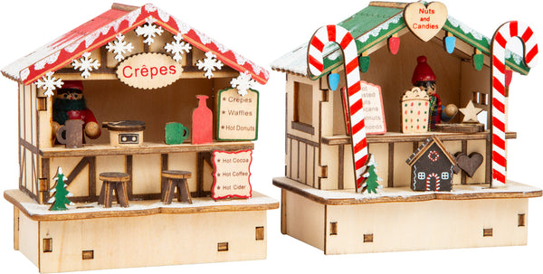 Kerstmarkt Hutten Crêpes en Zoetigheden