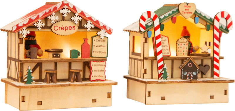 Kerstmarkt Hutten Crêpes en Zoetigheden
