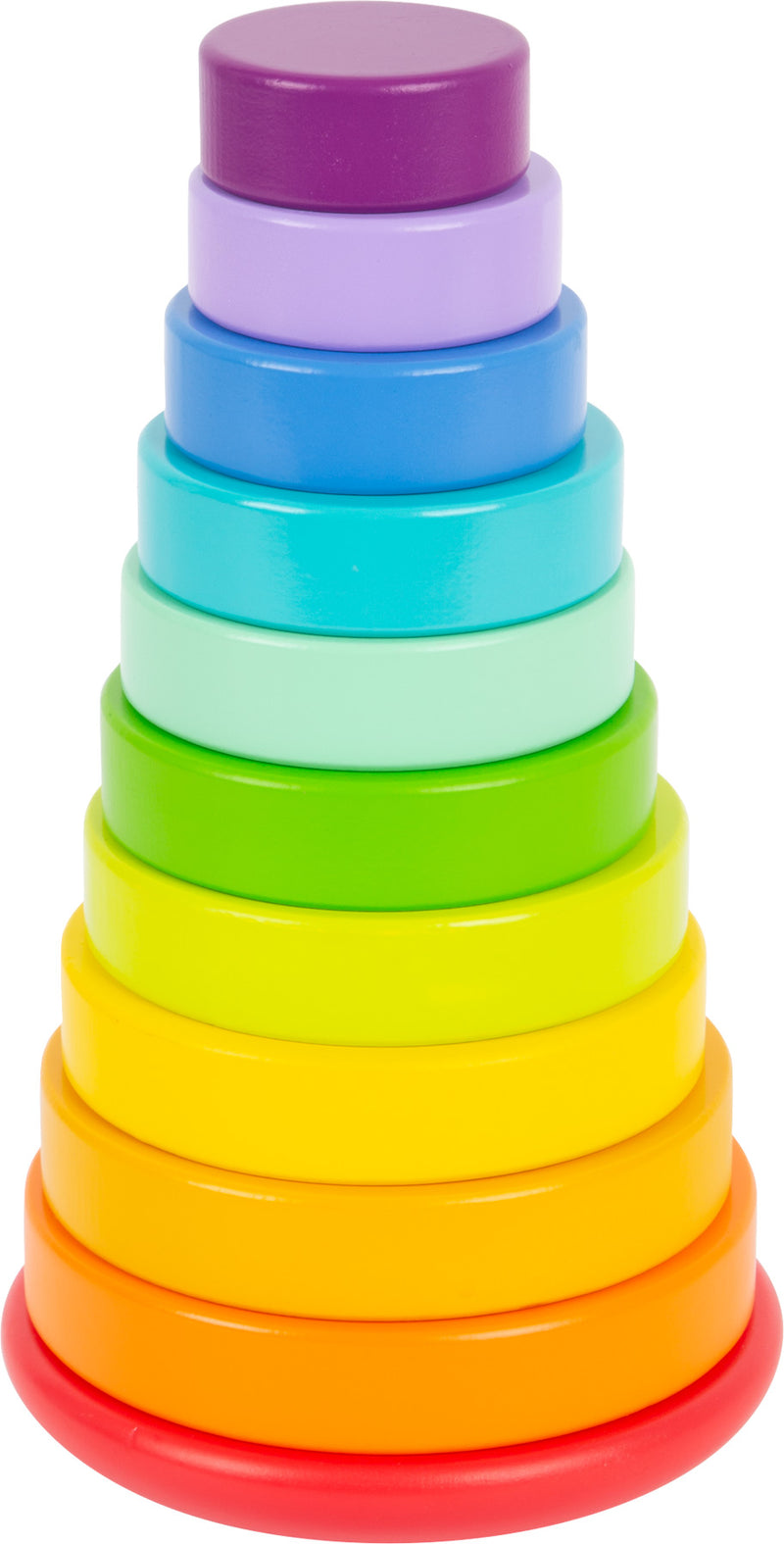 Small Foot - Houten Stapeltoren Regenboog, 11dlg.