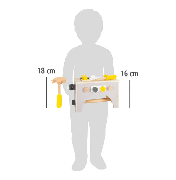 Small Foot  -  Houten Gereedschapskist 2in1, 28dlg.
