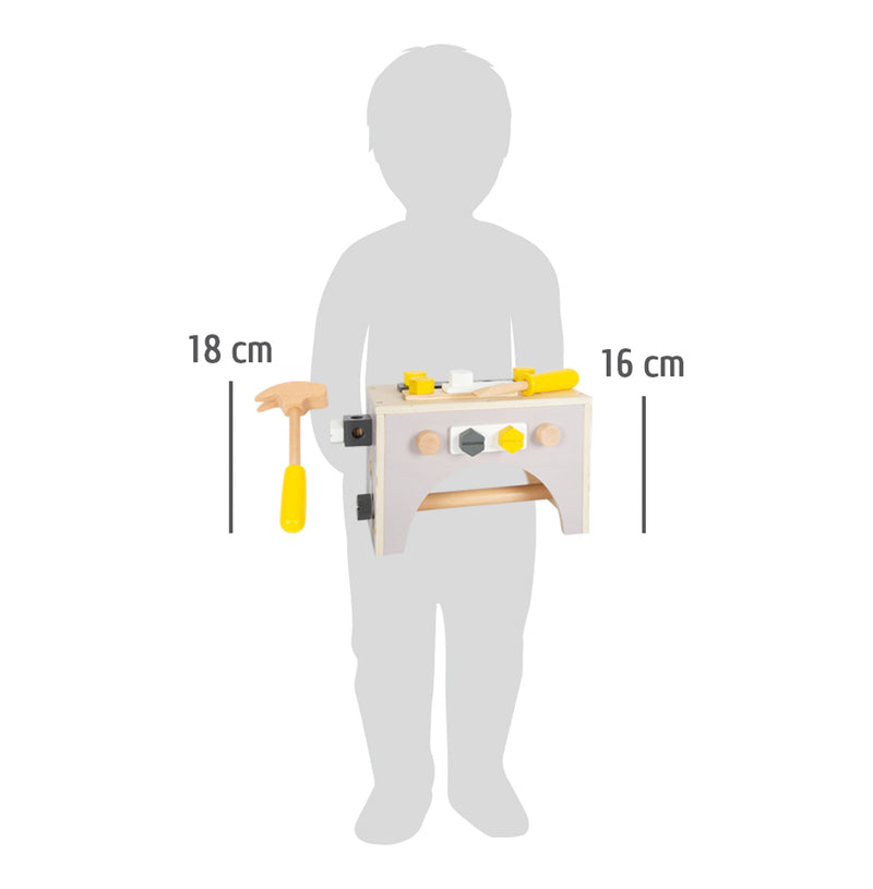 Small Foot  -  Houten Gereedschapskist 2in1, 28dlg.