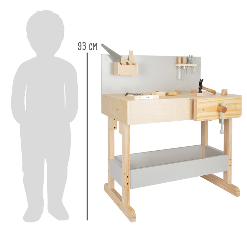 Werkbank voor kinderen Grijs met toebehoren