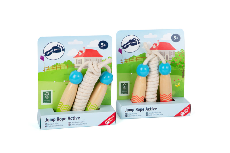 Small Foot - Houten Springtouw met Patroon, set van 2