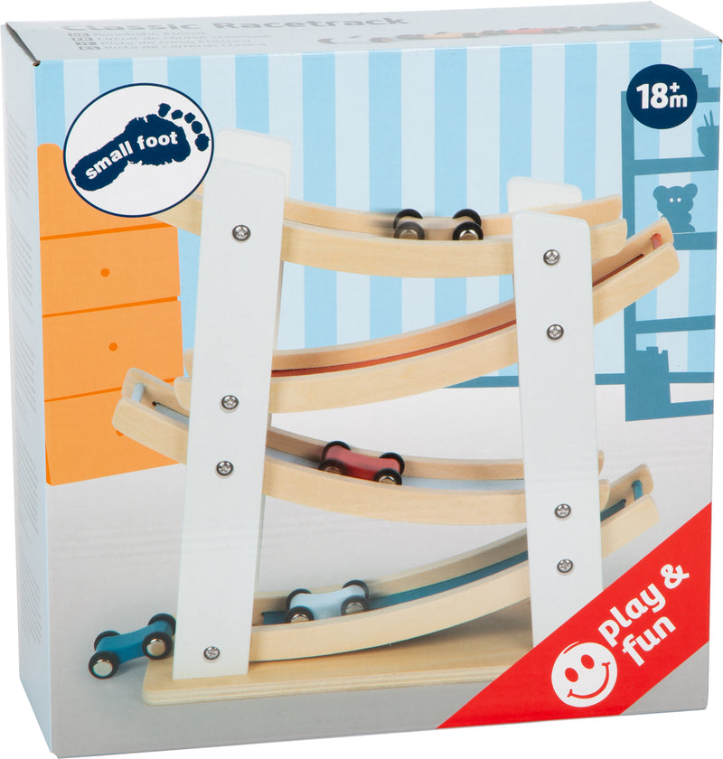 Small Foot  -  Houten Autobaan met 4 Auto's