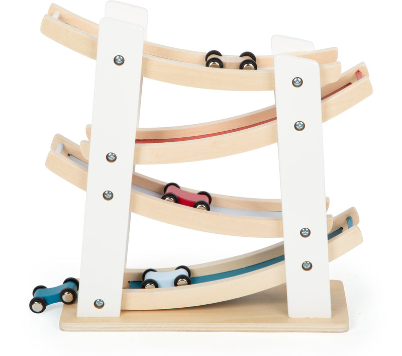 Small Foot  -  Houten Autobaan met 4 Auto's