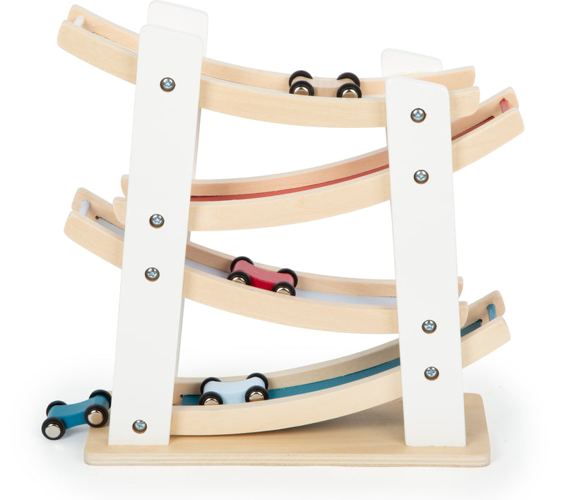 Small Foot  -  Houten Autobaan met 4 Auto's