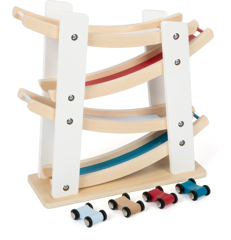 Small Foot  -  Houten Autobaan met 4 Auto's