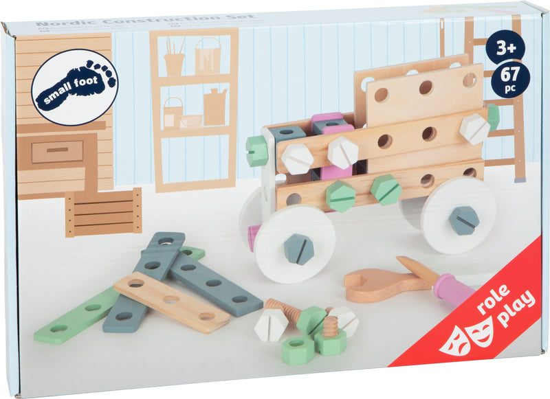 Small Foot - Houten Bouwconstructieset Nordic, 67dlg.