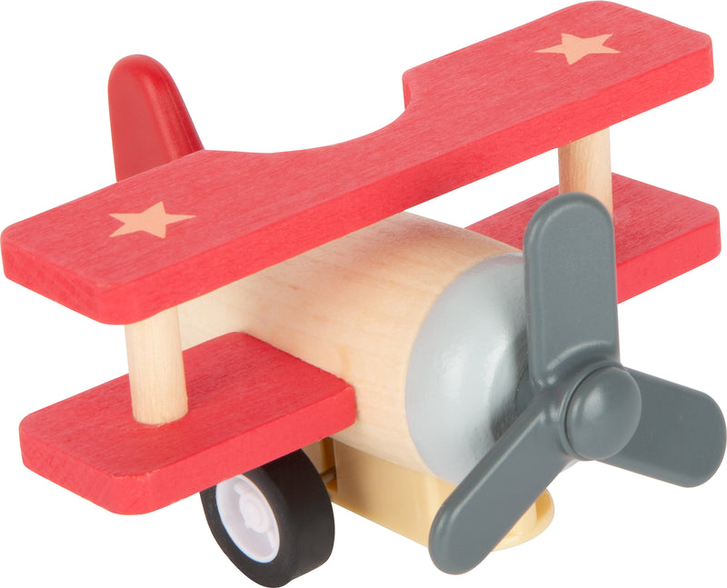 Small Foot - Houten Pull-back Vliegtuigen, Set van 3