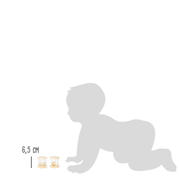 Small Foot - Houten Rammelaar Dier, Set van 2