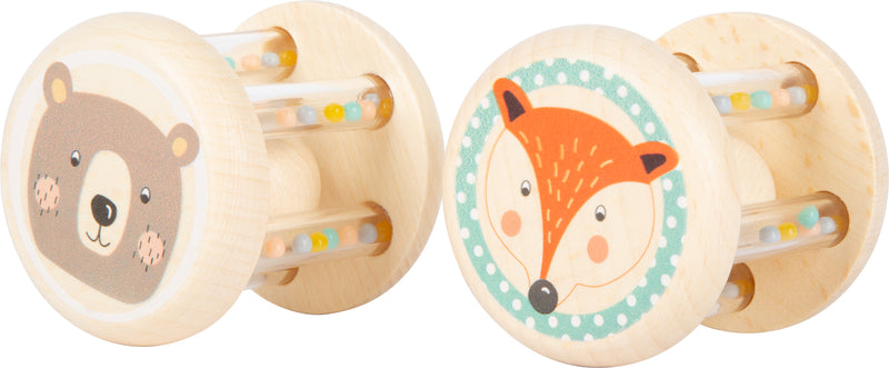 Small Foot - Houten Rammelaar Dier, Set van 2