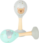 Small Foot - Houten Baby Rammelaar Maracas Dier, Set van 2