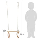 Small Foot - Houten Trapeze met Gymnastiekringen, 100cm
