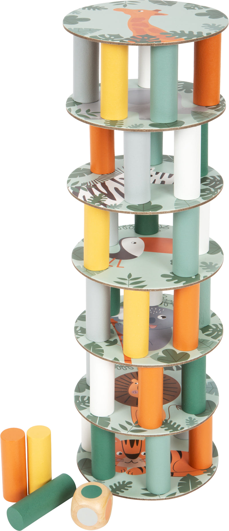 Small Foot  -  Houten Wiebeltoren Safari Spel