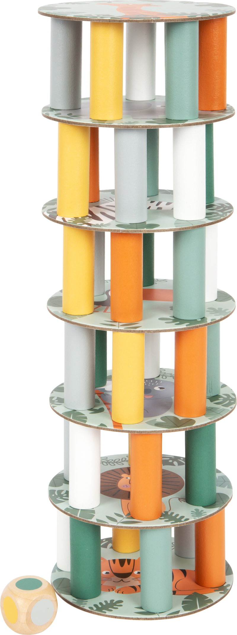 Small Foot  -  Houten Wiebeltoren Safari Spel
