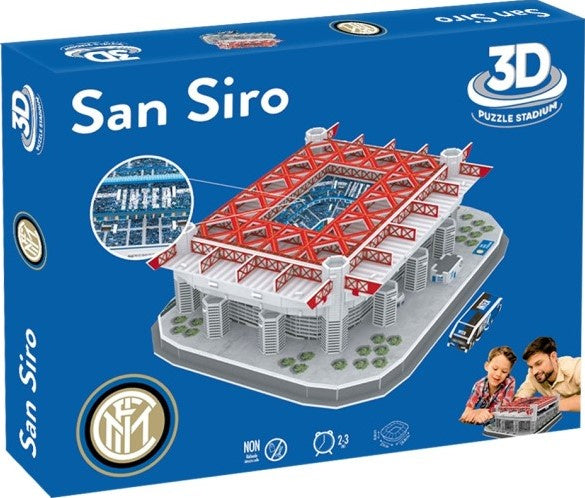 3D-puzzel Inter Milan 29 x 23 cm foam rood 99-delig