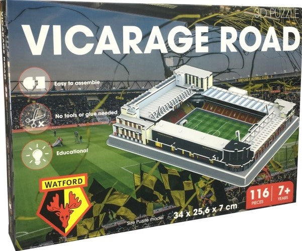 3D-puzzel Watford 34 x 25,6 cm foam wit 117-delig