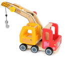 Small Foot - Houten Kraannwagen met Beweegbare Kraan