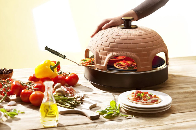 Emerio PO-115984 Pizzarette Cool Wall + 6 Spatels Terracotta/Zwart