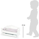 Small Foot - Houten Poppenbed met Lade en Beddengoed, 4dlg.