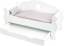 Small Foot - Houten Poppenbed met Lade en Beddengoed, 4dlg.