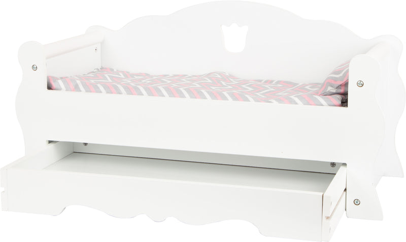 Small Foot - Houten Poppenbed met Lade en Beddengoed, 4dlg.