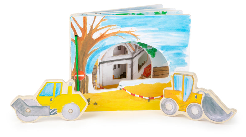 Prentenboek Bouwplaats, interactief