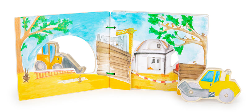 Prentenboek Bouwplaats, interactief
