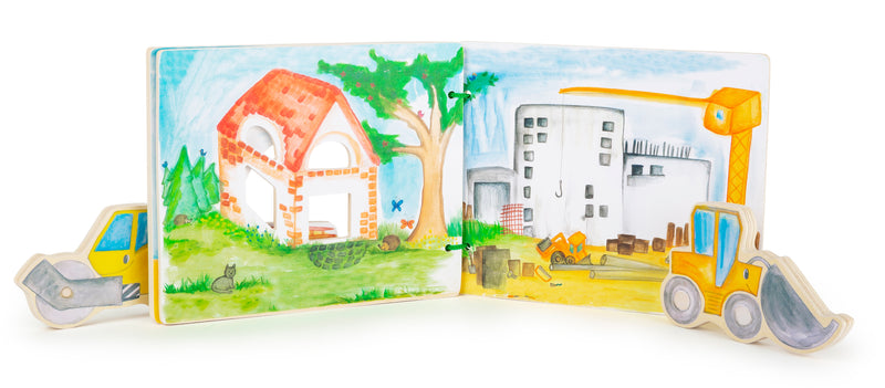 Prentenboek Bouwplaats, interactief