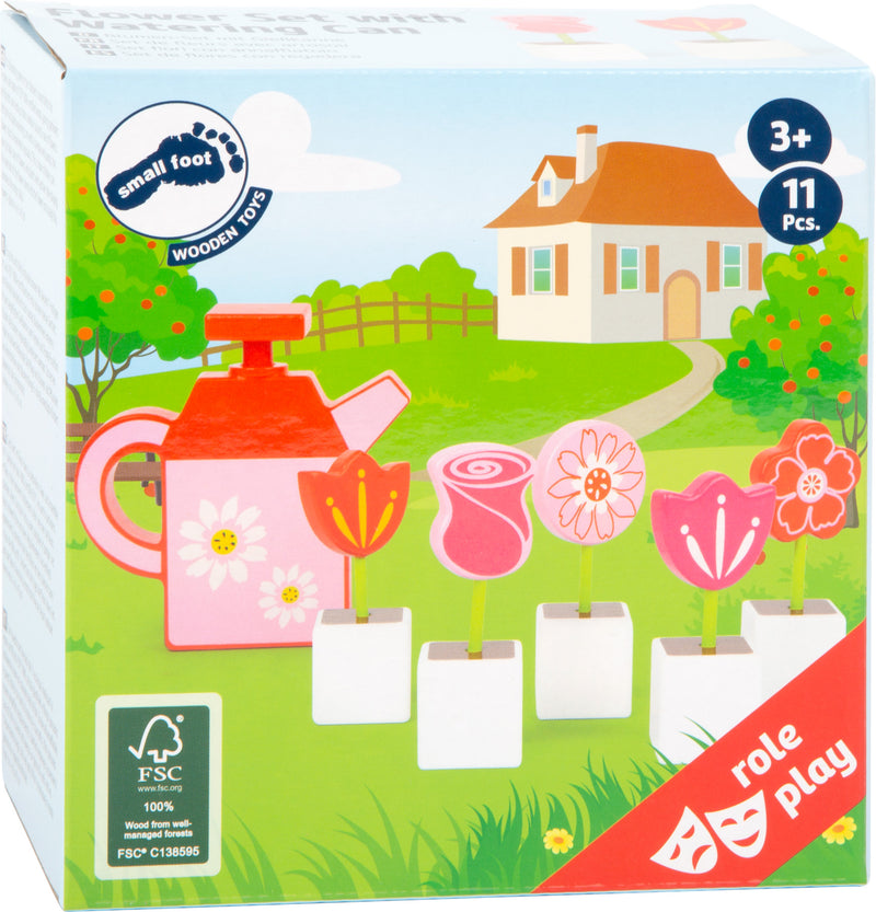 Bloemenset met gieter