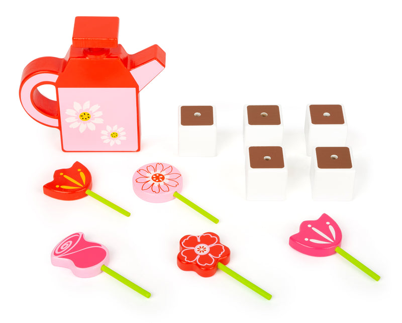 Bloemenset met gieter