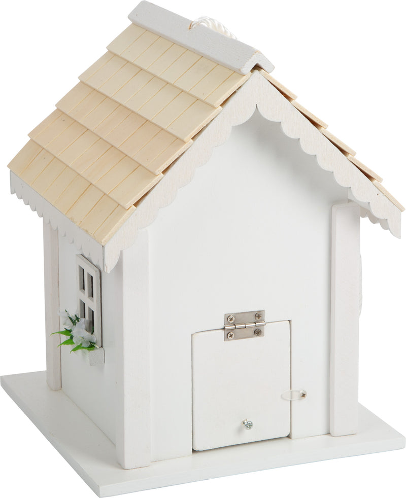 Cottage-stijl vogelhuisje