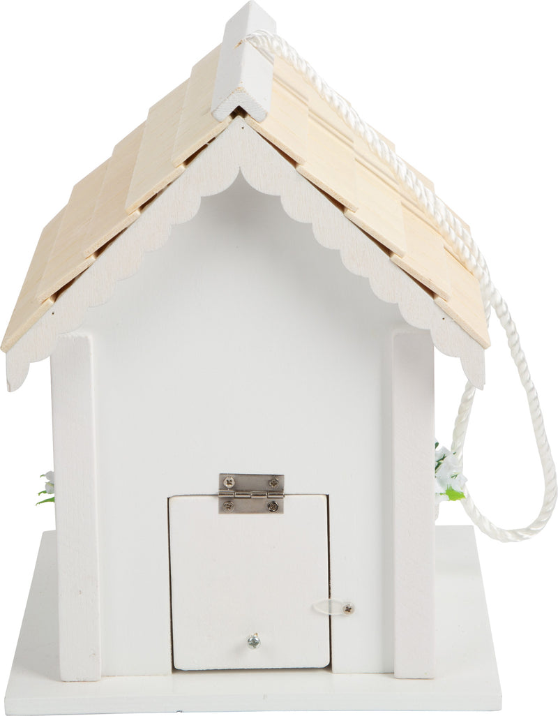 Cottage-stijl vogelhuisje