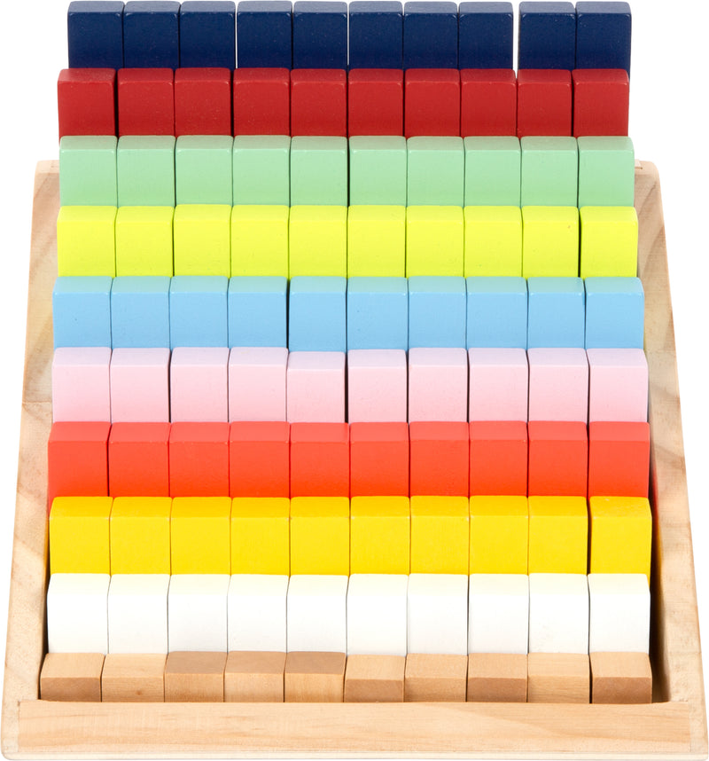 Small Foot  -  Houten Rekenblokken in Box, 100dlg.