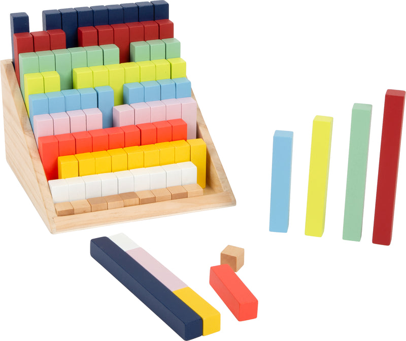 Small Foot  -  Houten Rekenblokken in Box, 100dlg.