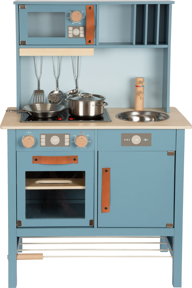 Small Foot  -  Houten Kinderkeuken Blauw, 7dlg.