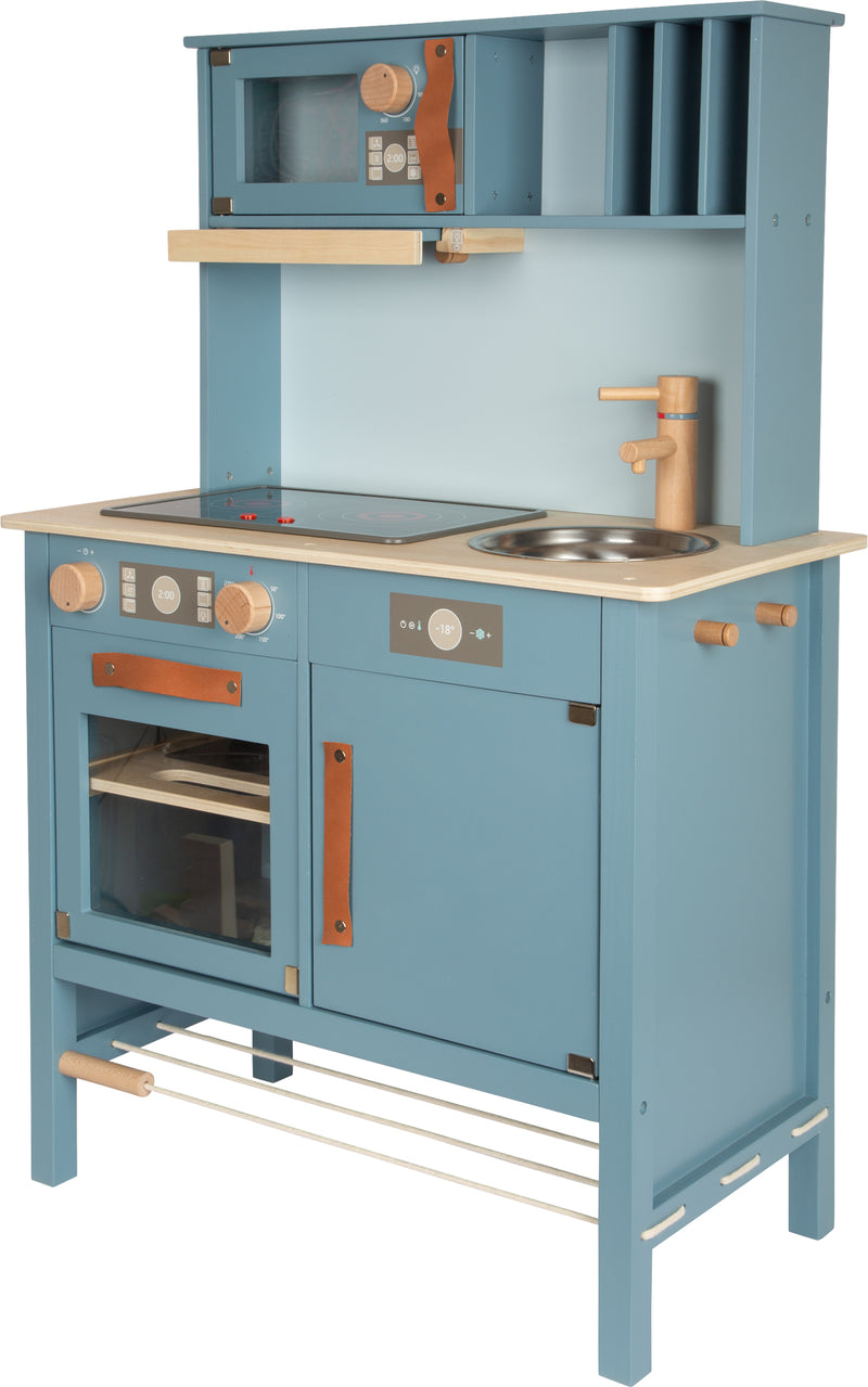 Small Foot  -  Houten Kinderkeuken Blauw, 7dlg.