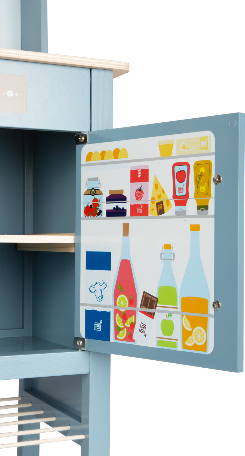 Small Foot  -  Houten Kinderkeuken Blauw, 7dlg.