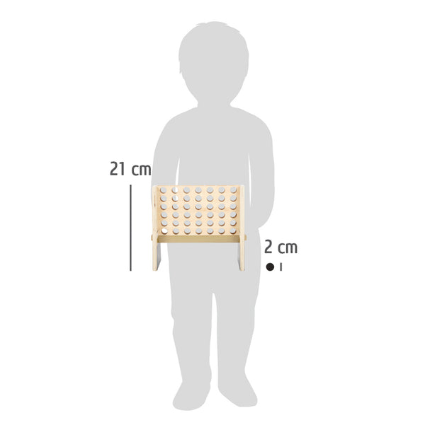Small Foot  -  Vier op 1 lijn Hout Gouden Editie Spel