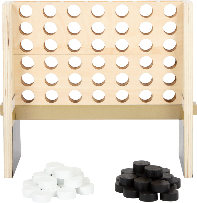 Small Foot  -  Vier op 1 lijn Hout Gouden Editie Spel