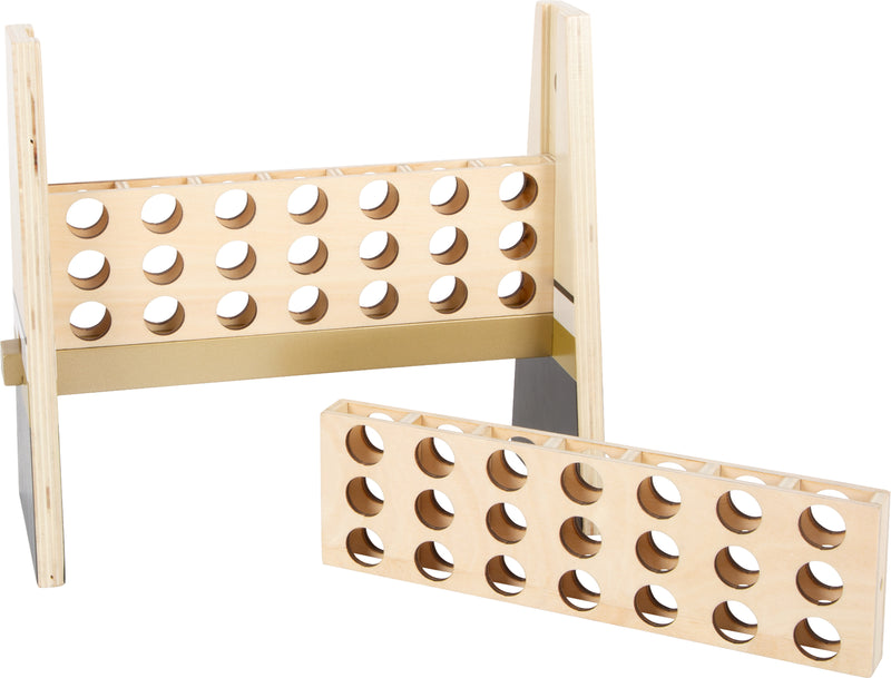 Small Foot  -  Vier op 1 lijn Hout Gouden Editie Spel