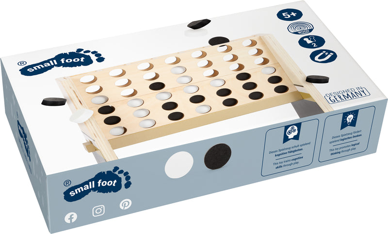 Small Foot  -  Vier op 1 lijn Hout Gouden Editie Spel