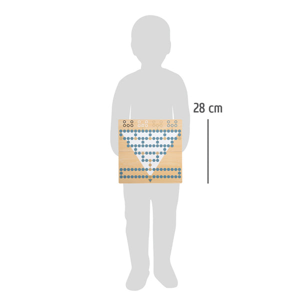 Small Foot - Barricade en Halma Houten Bordspel 2in1