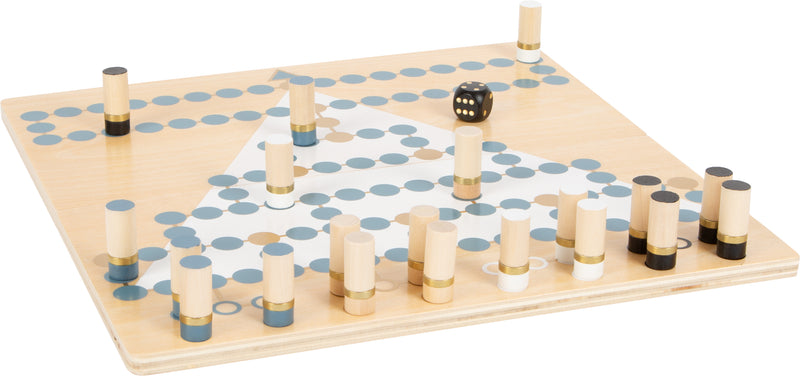 Small Foot - Barricade en Halma Houten Bordspel 2in1