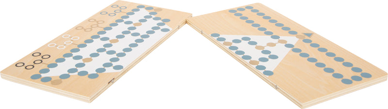 Small Foot - Barricade en Halma Houten Bordspel 2in1