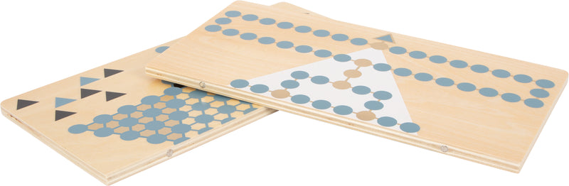 Small Foot - Barricade en Halma Houten Bordspel 2in1