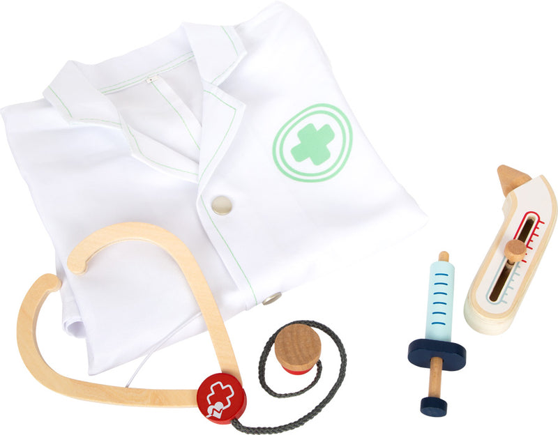 Small Foot  -  Dokterjas met Houten Accessoires, 4dlg.