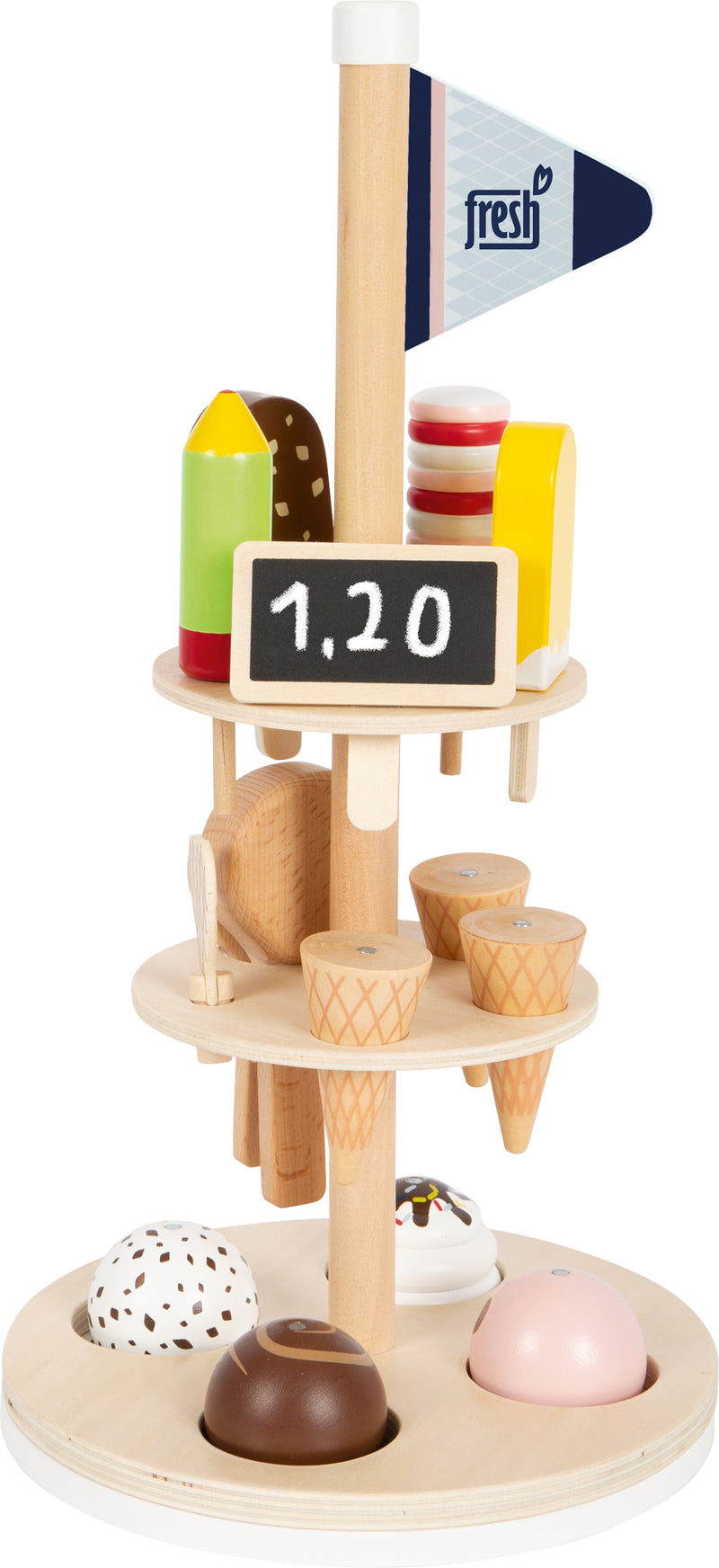 Small Foot  -  Houten Ijsjes met Houder, 15dlg.