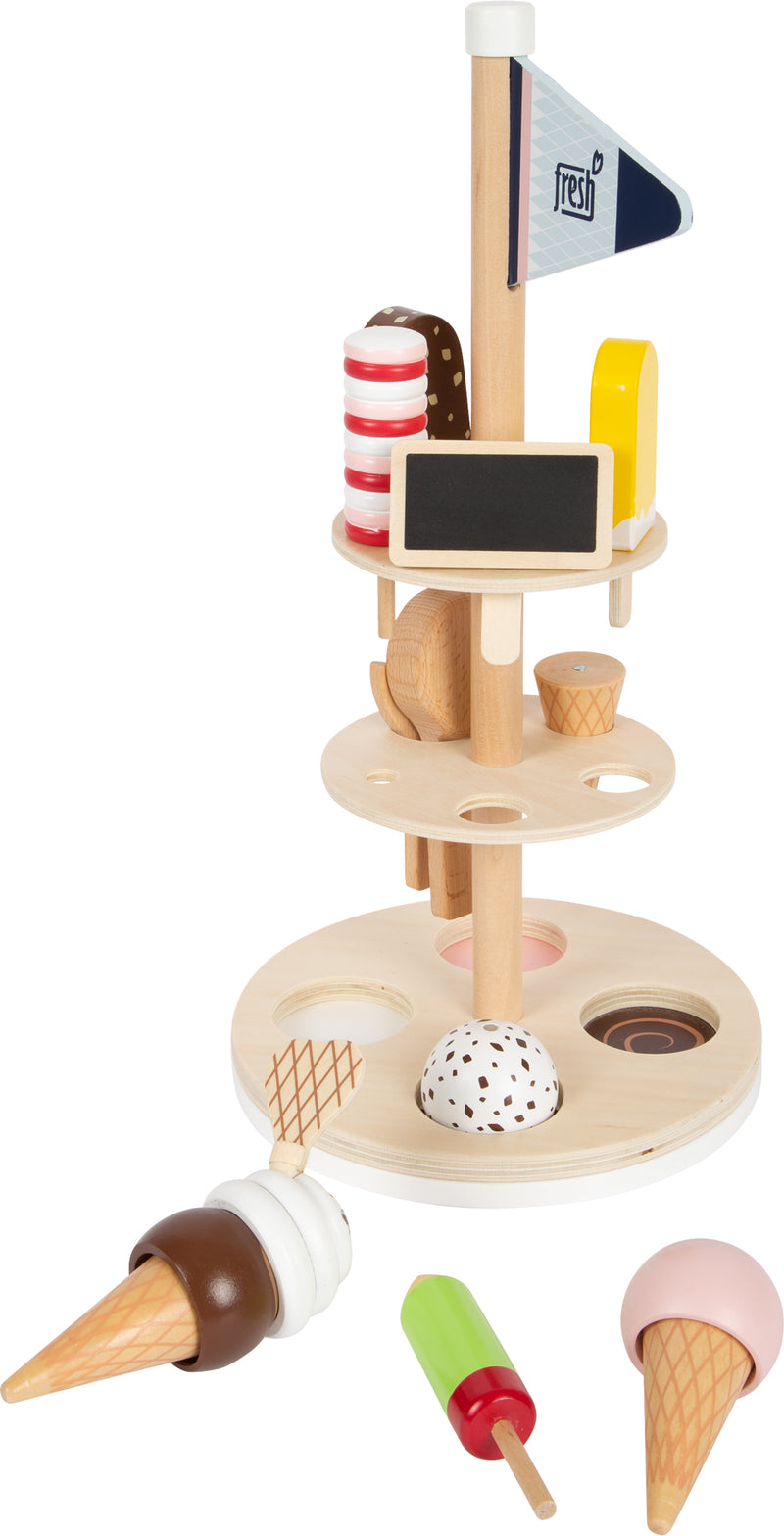 Small Foot  -  Houten Ijsjes met Houder, 15dlg.